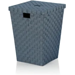 Wäschesammler ALVARO rauchblau (BHT 40x40x52 cm) - BHT 40x40x52 cm
