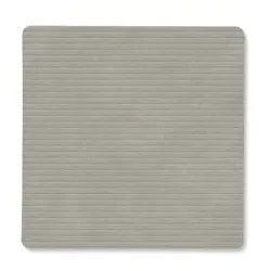 LINDDNA Untersetzer Corduroy Square Leder Light Grey