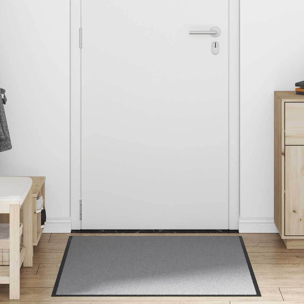 Ebern Designs Non-Slip Indoor / Outdoor Door Mat Grey 90cm W x 150cm L