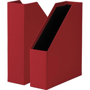 Rössler-Papier Stehsammler 1318452360, S.O.H.O., A4, Pappe, rot, 3 Stück