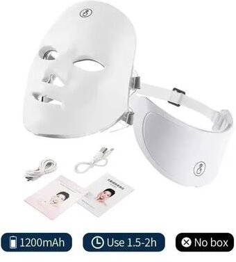 Useful Little Things 7 Color LED Face & Neck Light Therapy Mask c