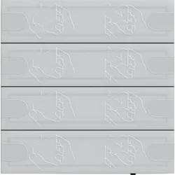 Gira Tastsensor 4 Komfort 4-fach für KNX, anthrazit, 5004028