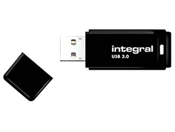 Integral 64 GB USB 3.0 Black Key met vaste dop