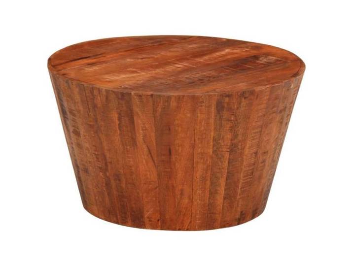 CHIC Table de salon Décor - Table basse Ø 52x30cm bois de manguier brut massif FR68370