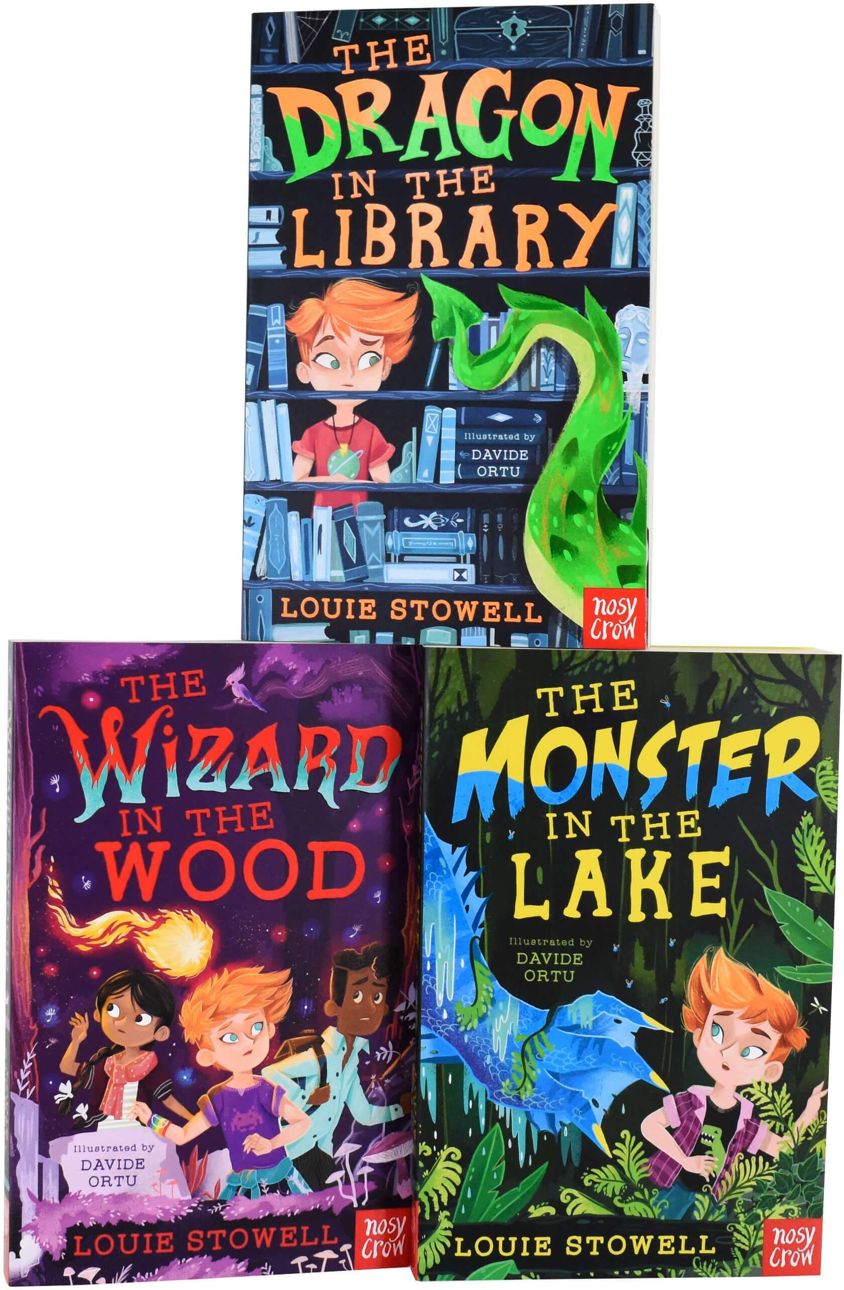 Kit the Wizard The Dragon In The Library Series By Louie Stowell: 3 Books Collection Set - Age 7-9 - Paperback Nosy Crow Ltd