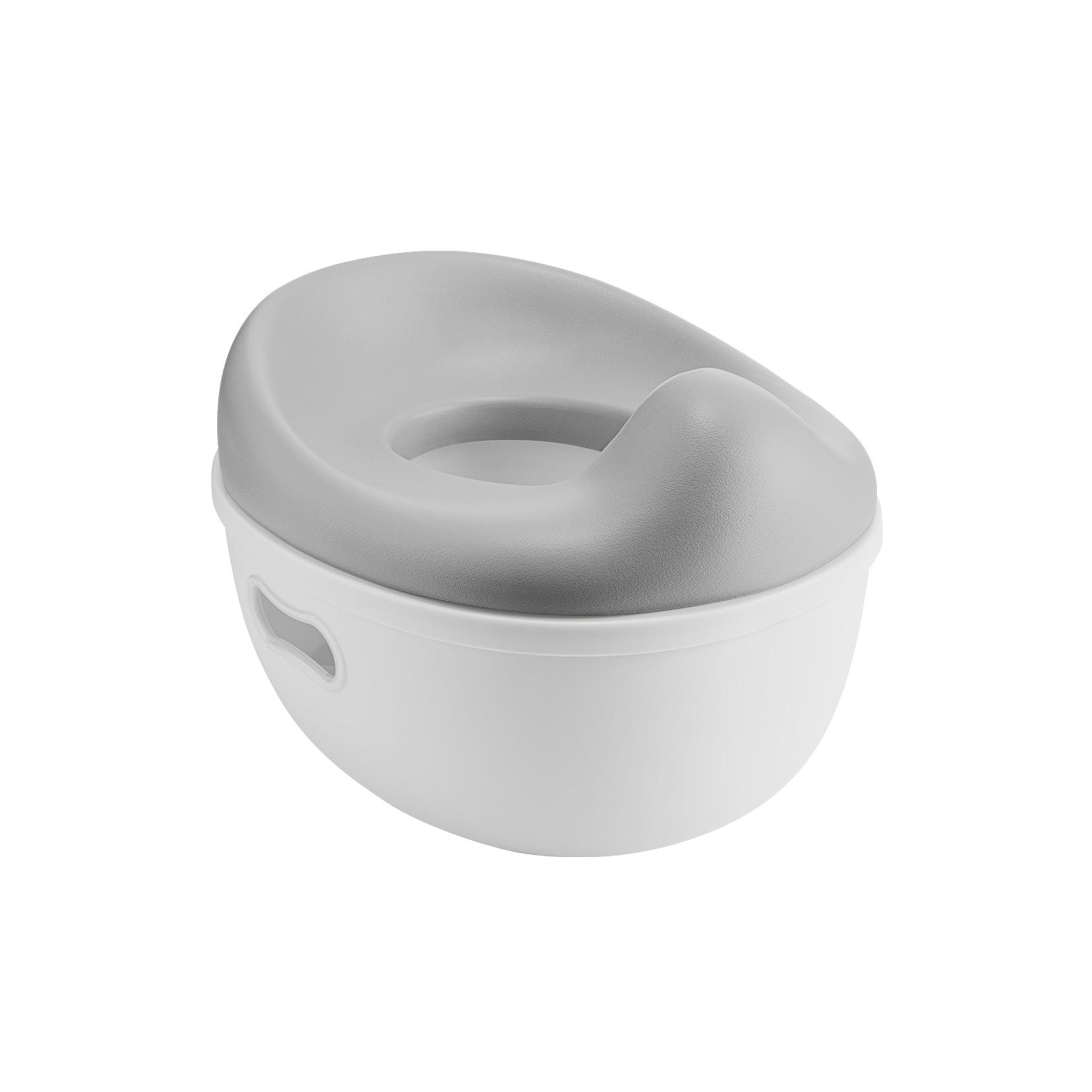 Kikkaboo Töpfchen 3 in 1 Trio, Toilettensitz, Tritthocker, rutschfeste Basis grau