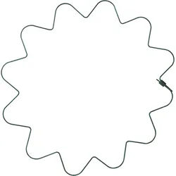 Pflanzenstütze Staudenhalter rund 40cm Stützring für Blumen Gemüse Kletterpflanzen Pflanzenhalter wellenförmig Schutz vor Umknicken TYRP5F40
