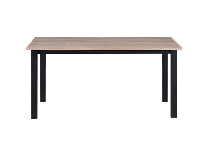 Mid.you Esstisch Duisburg, Eiche, Metall, Holz, rechteckig, eckig, 90x76x160 cm, gastro- und objekttauglich, Esszimmer, Tische, Esstische