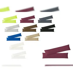 EXKLUSIV HEIMTEXTIL Kissenhülle Kissenbezug Doppelpack mit Reißverschluss hochwertige Jersey Qualität Bordeaux 40 x 145 cm