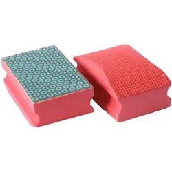 Tecmix, Schleifmittel, DIAMANT-HANDSCHLEIFPAD-SET BESTEHEND AUS K50-GRÜN, K100-SCHWARZ, K200- ROT - 55X90MM