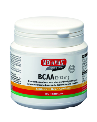 Megamax B.V. BCAA 1200 mg Megamax Tabletten 225 g 06735369
