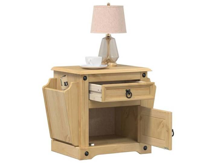 Table de chevet Corona 45x35x47 5 cm bois de pin massif meuble de chevet table d'appoint armoire de lit armoire 4005657