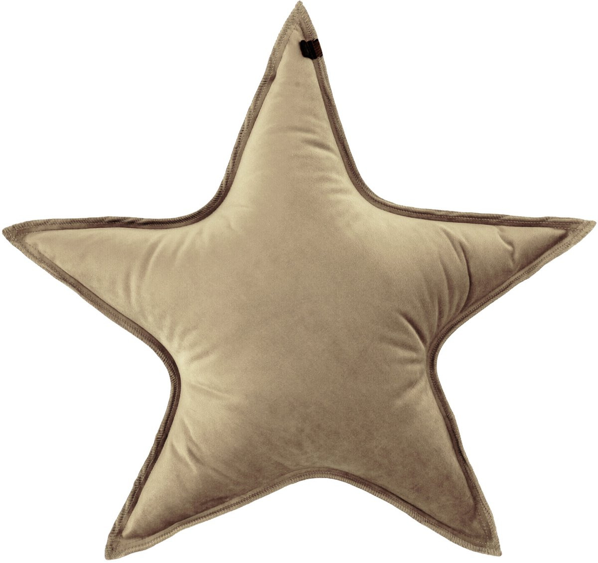 Overseas Star Kussen – Beige Velours