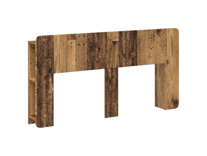 hliofuir Kopfteil Schrank Altholz 154x18,5x80 cm Holzwerkstoff Bettregal Praktisches Kopfteilregal für das Schlafzimmer, robuster Holzwerkstoff in U-Form mit Wandbefestigung und viel Stauraum.
