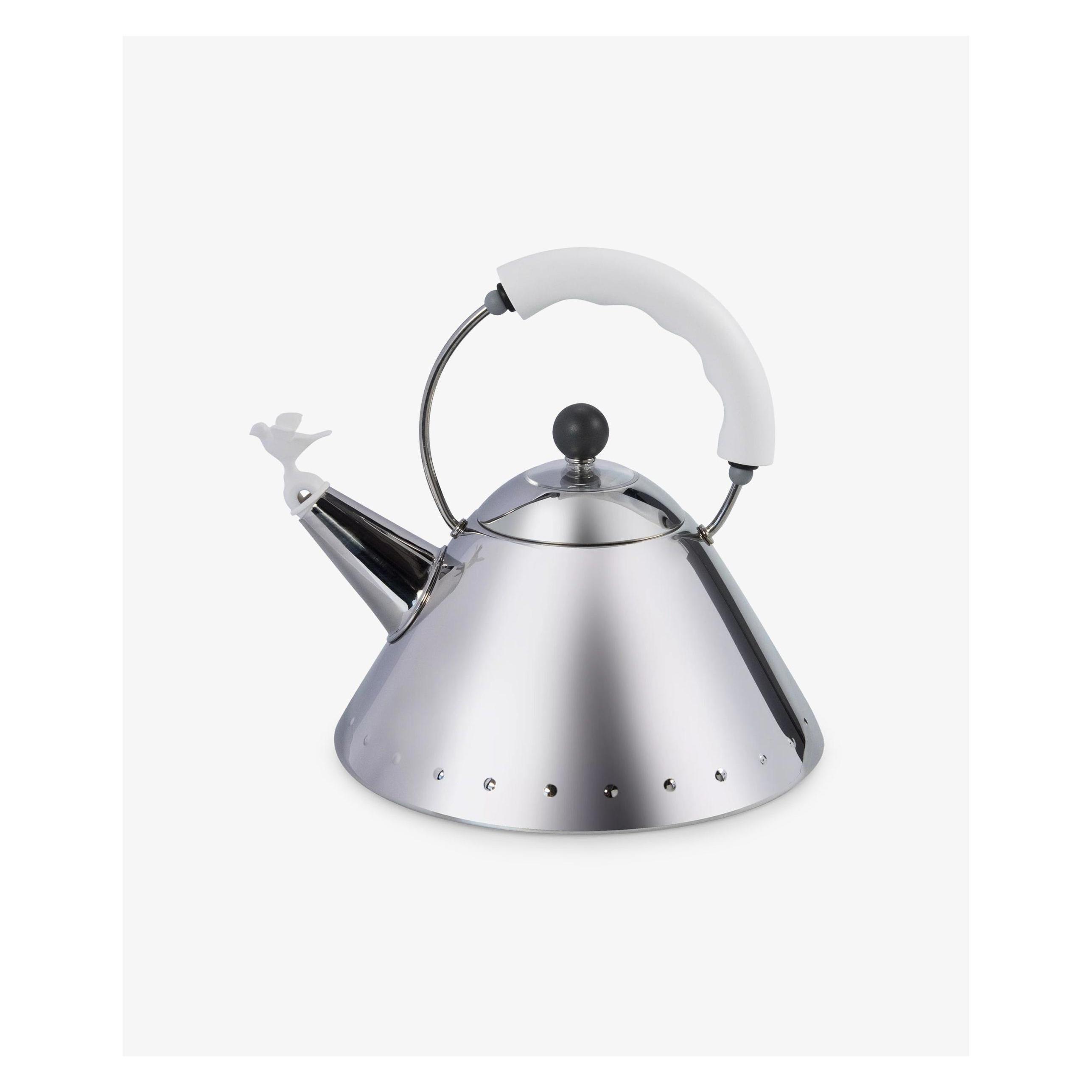 Alessi Wasserkessel 9093 weiss (2 l) (9093W)