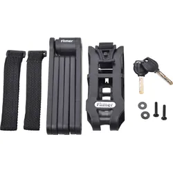 BIKE 43149 - Fahrrad - Faltschloss mit Halterung, max. Sicherheit