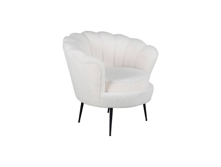 Design Samtsessel „Calais“ Weiss VE DESIGN