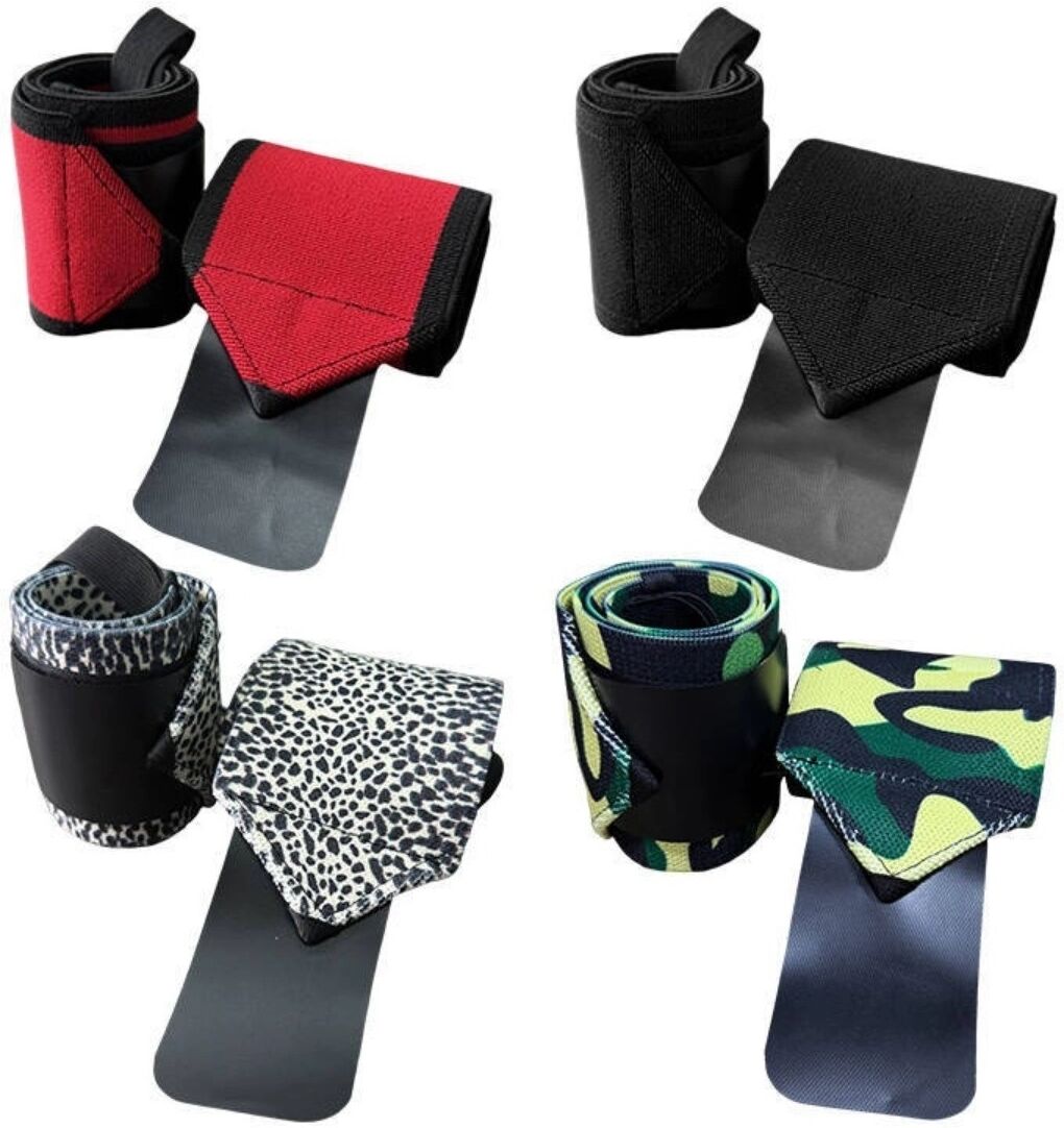INF Handgelenkswickel für Gewichtheben - Nylon-Handgelenksstützen für Training, 1 Paar, mehrere Farben Rot
