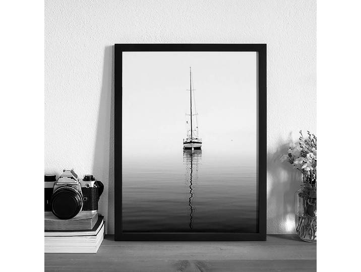 Tableau déco Solitude Cadre : hêtre massif verni Revêtement : plexiglas Multicolore 32 x 42cm