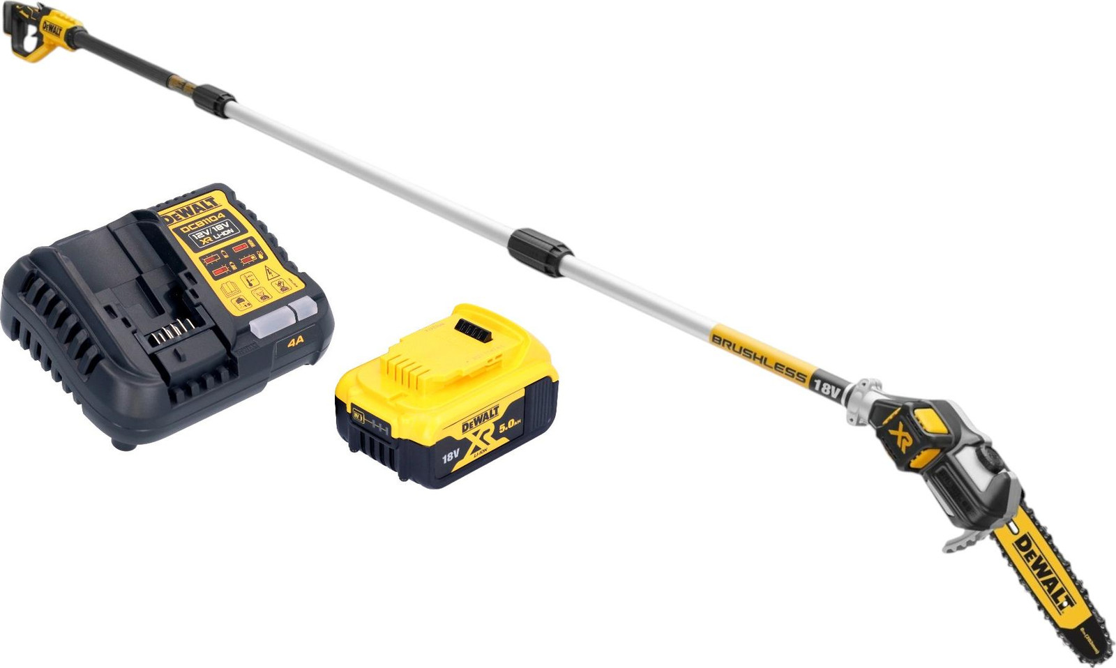 DeWalt DCMPS 567 P1 accu 18 V borstelloze machine met 1x 5.0 Ah accu en lader