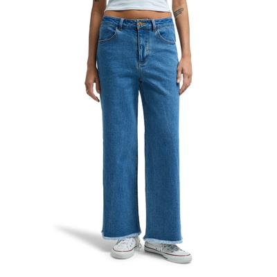 Weite Jeans BILLABONG "Be Free", Damen, Gr. 25 (XXS), Normalgrößen, medium indigo, Obermaterial: 98% Baumwolle, 2% Elasthan., Jeans