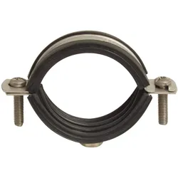 Profec, Zubehör Sanitärinstallation, Schraubrohrschelle Stahl Verzinkt 67-73 mm x M8/M10 Innengewinde Typ 2-Teilig