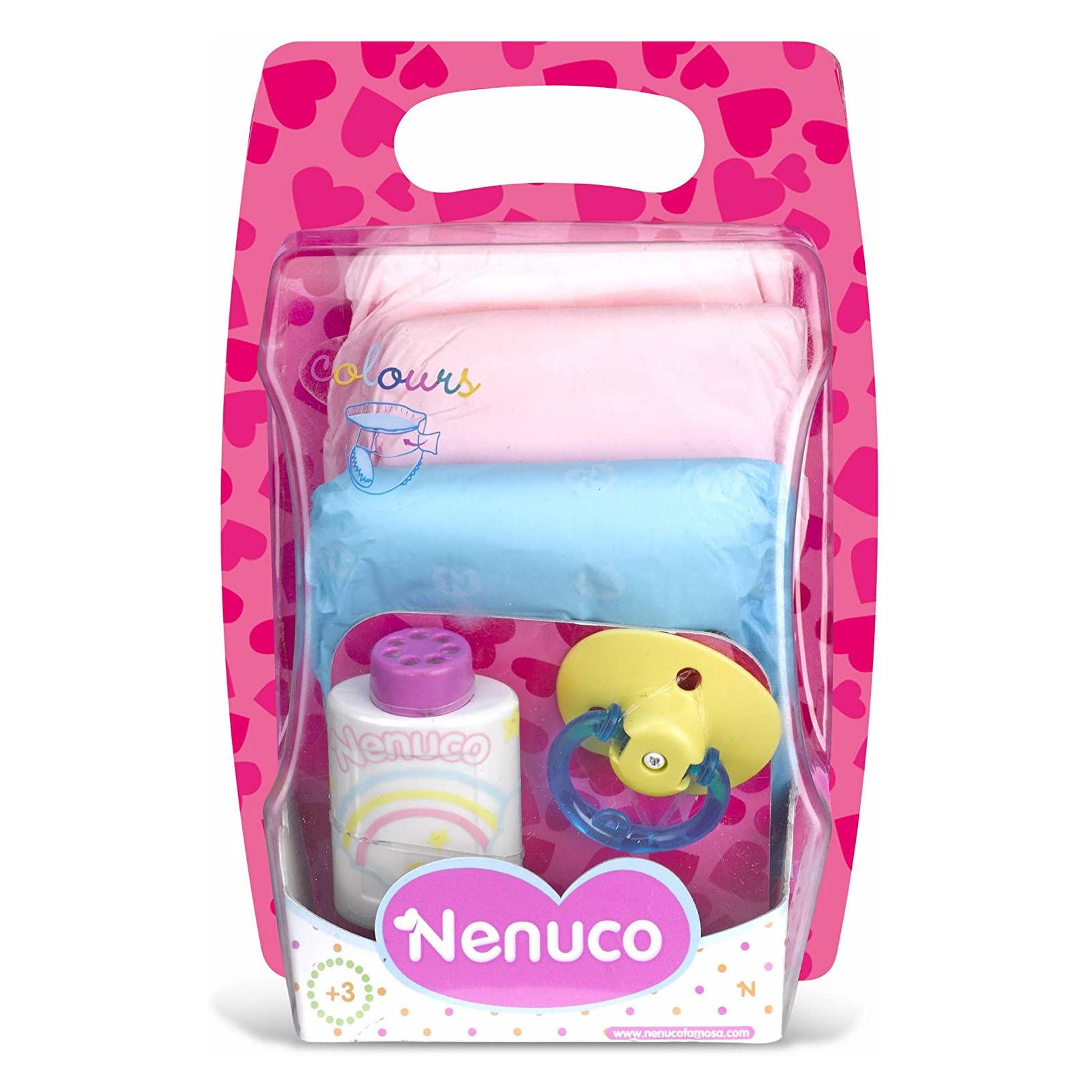 Nenuco 700009027 PANNOLINI COLORATI, TALCO E CIUCCIO (7593)