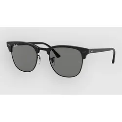 Ray-Ban Clubmaster Wrinkled Black On Black Sonnenbrille dark grey Gr. Uni