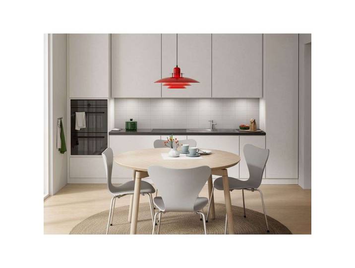 Suspension Primus I, rouge/noir, Ø 43 cm, métal - Belid - Salle à manger
