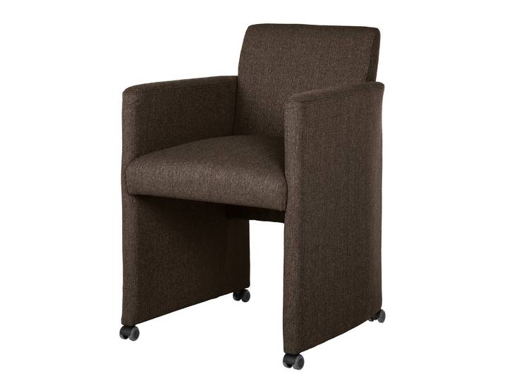 Fauteuil Konna Marron/Noix de muscade Tissé à plat 59 x 86 x 65cm