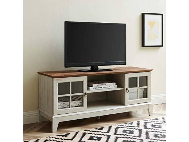 Modway Isle Coastal Moderner 47-Zoll-TV Board in Walnuss-Weiß