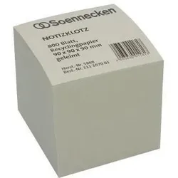 Soennecken Zettelklotz 5808 9x9x9cm Recycling 800Blatt
