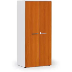 Aktenschrank PRIMO WHITE, 800 x 500 x 1781 mm, weiß/Kirschbaum