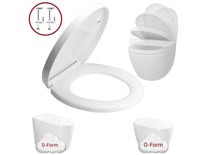 Couvercle de siège de toilette bidet, fermeture silencieuse, livraison rapide, sièges de bol à fermeture lente, dégagement rapide, livres faciles, housse perfeccover, coussin en forme de O ou de U