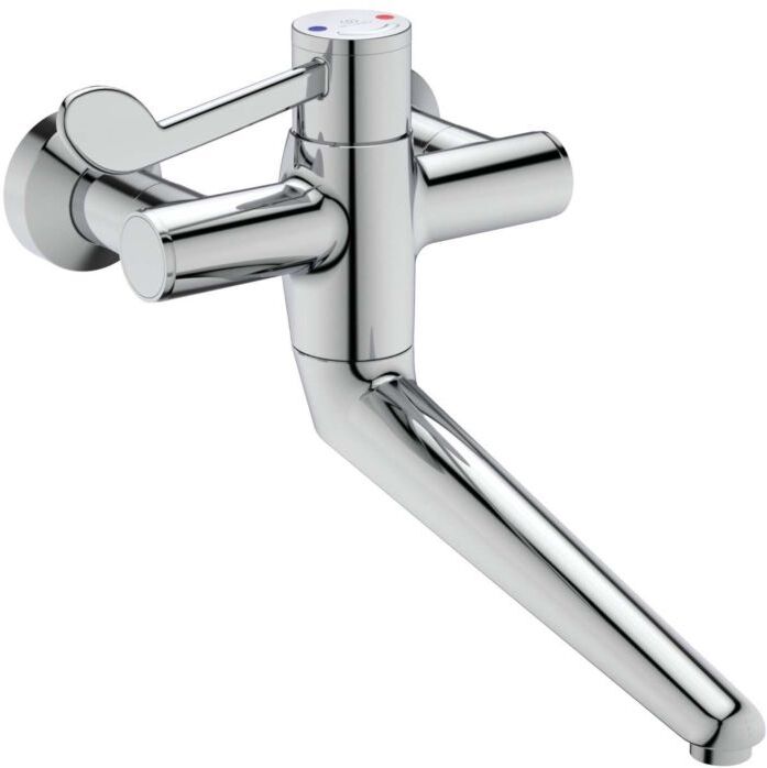 Ideal Standard 2 Wand-Waschtisch-Thermostat A6704AA nicht absperrbar, DN 15, Ausladung 356 mm, chrom