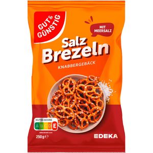 Gut&Günstig Salzbrezeln mit Meersalz, laktosefrei & vegan, 250 g