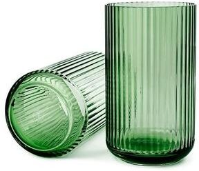Lyngby Porcelain Lyngby Porcelæn Mouth Blown Glass Vase, Copenhagen Green