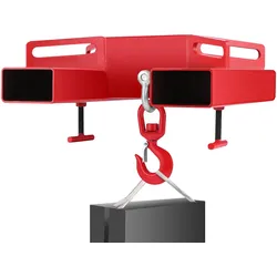 VEVOR 3T Haken Gabelstapler Haken Doppelte Gabel Design,  3000 kg Gabelstapler-Hebehaken Kohlenstoffstahl, 530 x 530 x 170 mm Gabelstapler Hebezeug Schwenkhaken Mobilkran Gabelstapler Anbaugeräte