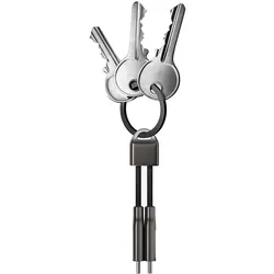 Nomad ChargeKey USB-C to USB-C 240W Charging Cable 12cm (0.12 m, 240 W), USB Kabel
