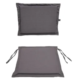 Stuhlkissen Set Brixon Stoff Grau