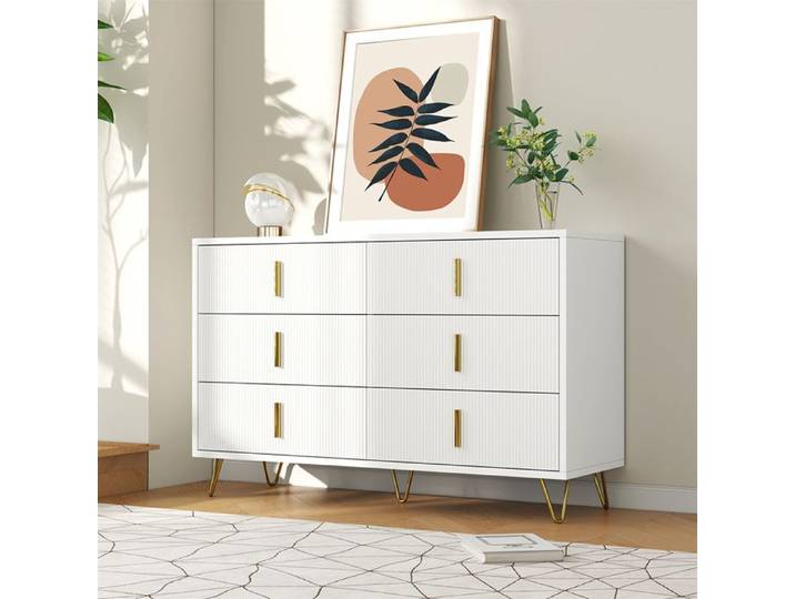 Buffet design moderne commode et grand espace de rangement - SWEIKO - Blanc
