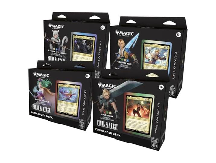 Magic: The Gathering Final Fantasy Commander Deck Bundle (Includes All 4 Decks)