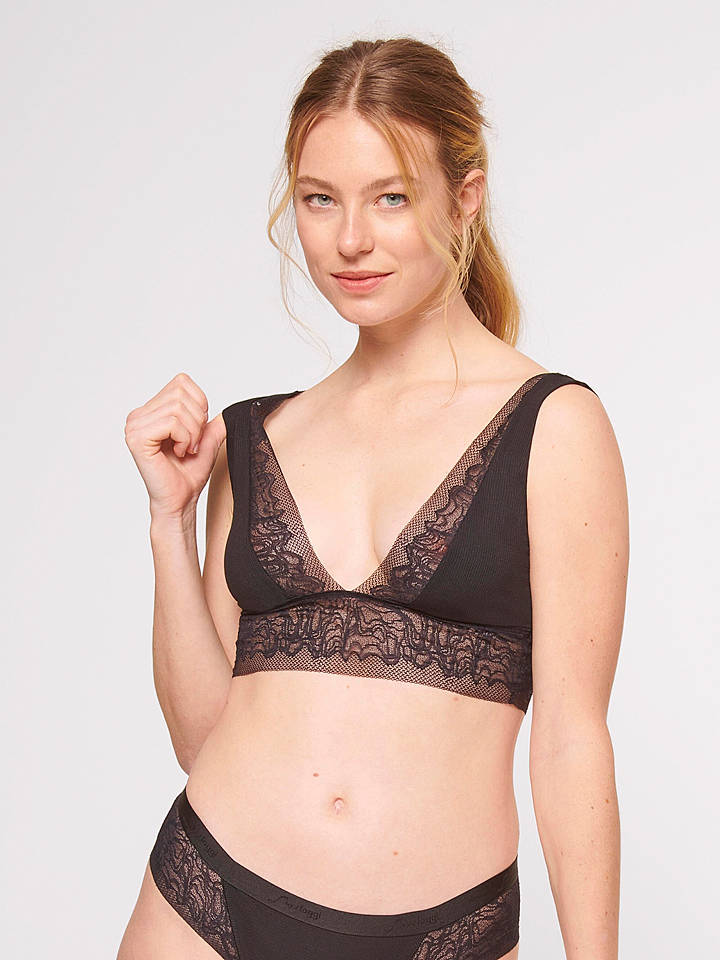 Sloggi Bustier in Schwarz - S