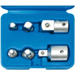SW-Stahl, Steckschlüssel + Stecknuss, 07920L Adaptersatz, matt-verchromt