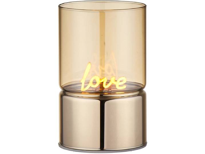 LED-Deko-Objekt LED LOVE 13cm 0.6W gelb