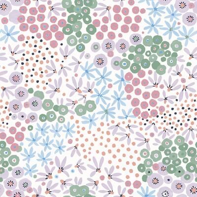 NuWallpaper Floral Bunch Multi Cool Peel & Stick Wallpaper
