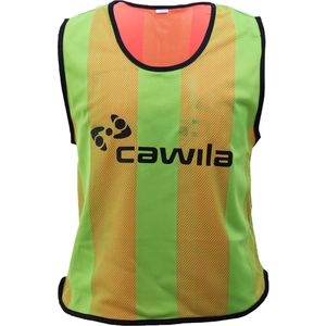 Cawila Trainingsleibchen Wendeleibchen Duplex, Größe S, grün/orange, mit Wendefunktion