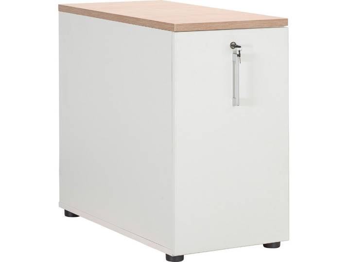 Caisson hauteur bureau tower ECLA chêne/balnc - Caissons hauteur bureau - Bruneau