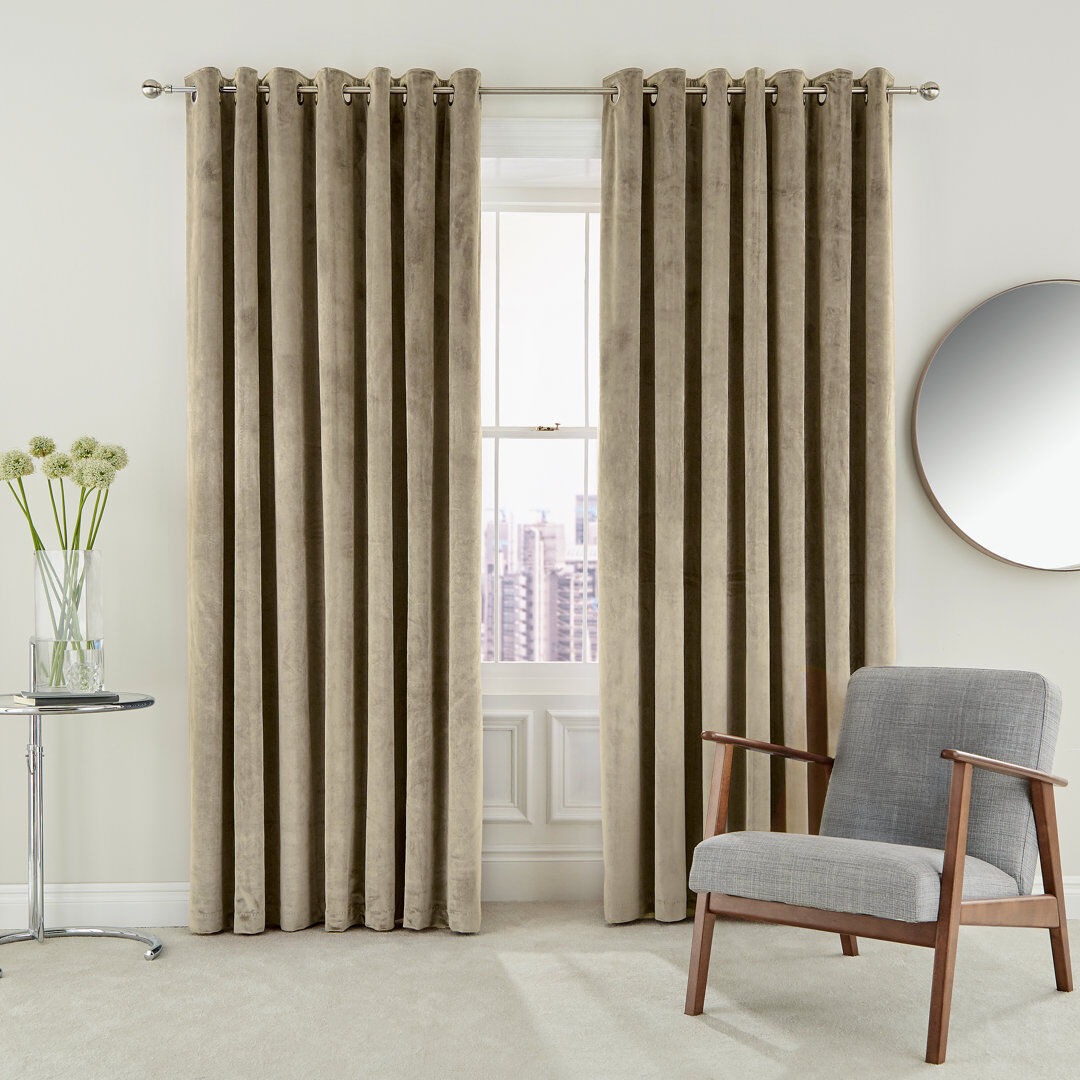 Helena Springfield Escala Lined Curtains 66X54''sage Sand 228cm Width x 228cm Drop