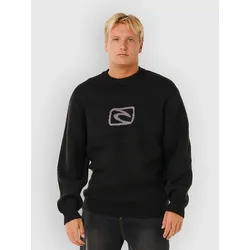 Rip Curl Inner Visions Knit Crew Strickpullover black Gr. XXL